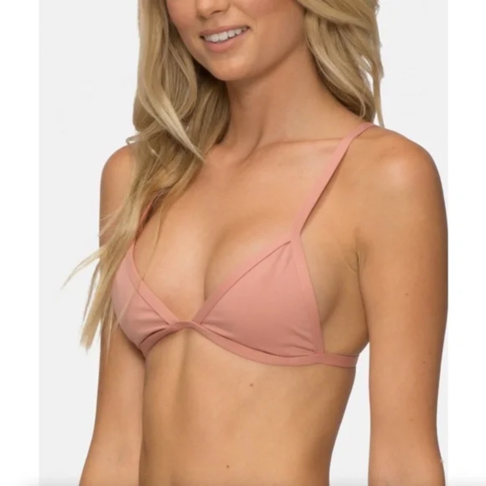 Tavik Womens Jett Triangle Bikini Swim TOP ONLY in Rose Dawn Size Medium